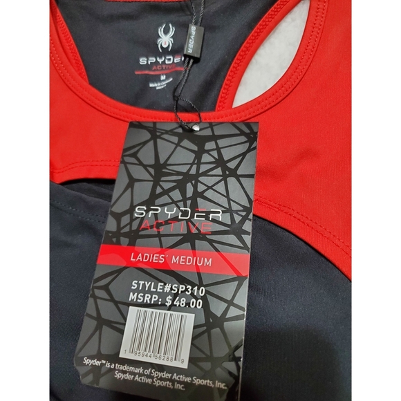 Brand New Spyder Sports Bra Cropped Tank Top - Racerback (For Women) - Picture 11 of 11